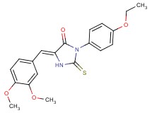 5-(3,4-dimethoxybenzylidene)-3-(4-ethoxyphenyl)-2-thioxo-4-imidazolidinone