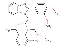 2-[2-(3,4-dimethoxyphenyl)-1H-benzimidazol-1-yl]-N-(ethoxymethyl)-N-(2-ethyl-6-methylphenyl)acetamide