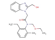 N-(ethoxymethyl)-N-(2-ethyl-6-methylphenyl)-2-[2-(hydroxymethyl)-1H-benzimidazol-1-yl]acetamide