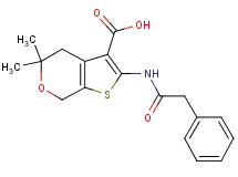 5,5-dimethyl-2-[(phenylacetyl)amino]-4,7-dihydro-5H-thieno[2,3-c]pyran-3-carboxylic acid