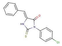 5-benzylidene-3-(4-chlorophenyl)-2-thioxo-4-imidazolidinone