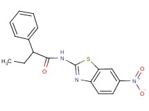 N-(6-nitro-1,3-benzothiazol-2-yl)-2-phenylbutanamide