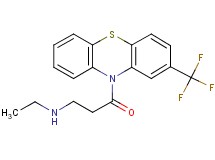 N-ethyl-3-oxo-3-[2-(trifluoromethyl)-10H-phenothiazin-10-yl]-1-propanamine hydrochloride