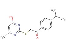 2-[(4-hydroxy-6-methyl-2-pyrimidinyl)thio]-1-(4-isopropylphenyl)ethanone