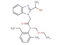 N-(ethoxymethyl)-N-(2-ethyl-6-methylphenyl)-2-[2-(1-hydroxyethyl)-1H-benzimidazol-1-yl]acetamide