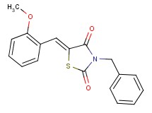 3-benzyl-5-(2-methoxybenzylidene)-1,3-thiazolidine-2,4-dione
