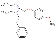 2-[(4-methoxyphenoxy)methyl]-1-(2-phenylethyl)-1H-benzimidazole