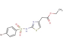 ethyl (2-{[(4-bromophenyl)sulfonyl]amino}-1,3-thiazol-4-yl)acetate