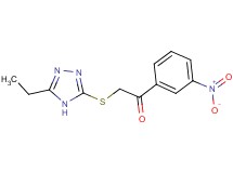 2-[(5-ethyl-4H-1,2,4-triazol-3-yl)thio]-1-(3-nitrophenyl)ethanone
