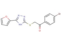 1-(4-bromophenyl)-2-{[5-(2-furyl)-4H-1,2,4-triazol-3-yl]thio}ethanone