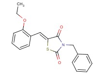 3-benzyl-5-(2-ethoxybenzylidene)-1,3-thiazolidine-2,4-dione