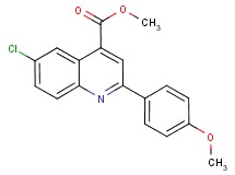 methyl 6-chloro-2-(4-methoxyphenyl)-4-quinolinecarboxylate