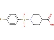1-[(4-fluorophenyl)sulfonyl]-4-piperidinecarboxylic acid