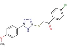1-(4-chlorophenyl)-2-{[5-(4-methoxyphenyl)-4H-1,2,4-triazol-3-yl]thio}ethanone