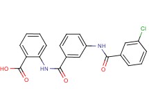 2-({3-[(3-chlorobenzoyl)amino]benzoyl}amino)benzoic acid