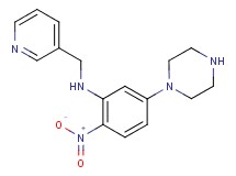 2-nitro-5-(1-piperazinyl)-N-(3-pyridinylmethyl)aniline