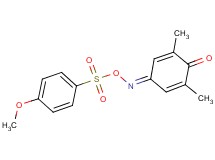 4-({[(4-methoxyphenyl)sulfonyl]oxy}imino)-2,6-dimethyl-2,5-cyclohexadien-1-one