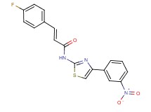 3-(4-fluorophenyl)-N-[4-(3-nitrophenyl)-1,3-thiazol-2-yl]acrylamide
