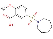 5-(1-azepanylsulfonyl)-2-methoxybenzoic acid