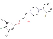 1-(4-chloro-3,5-dimethylphenoxy)-3-[4-(2-fluorophenyl)-1-piperazinyl]-2-propanol dihydrochloride