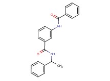 3-(benzoylamino)-N-(1-phenylethyl)benzamide