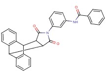 N-[3-(16,18-dioxo-17-azapentacyclo[6.6.5.0~2,7~.0~9,14~.0~15,19~]nonadeca-2,4,6,9,11,13-hexaen-17-yl)phenyl]benzamide