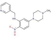 5-(4-methyl-1-piperazinyl)-2-nitro-N-(3-pyridinylmethyl)aniline