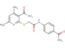 2-({2-[(4-acetylphenyl)amino]-2-oxoethyl}thio)-4,6-dimethylnicotinamide