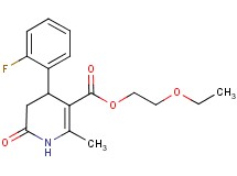 2-ethoxyethyl 4-(2-fluorophenyl)-2-methyl-6-oxo-1,4,5,6-tetrahydro-3-pyridinecarboxylate