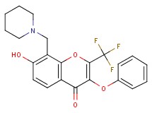 7-hydroxy-3-phenoxy-8-(1-piperidinylmethyl)-2-(trifluoromethyl)-4H-chromen-4-one