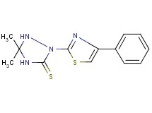 5,5-dimethyl-2-(4-phenyl-1,3-thiazol-2-yl)-1,2,4-triazolidine-3-thione