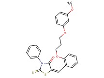 5-{2-[3-(3-methoxyphenoxy)propoxy]benzylidene}-3-phenyl-2-thioxo-1,3-thiazolidin-4-one