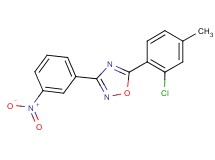 5-(2-chloro-4-methylphenyl)-3-(3-nitrophenyl)-1,2,4-oxadiazole
