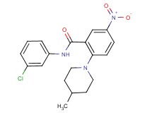 N-(3-chlorophenyl)-2-(4-methyl-1-piperidinyl)-5-nitrobenzamide