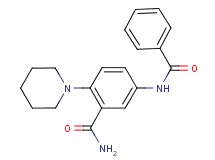5-(benzoylamino)-2-(1-piperidinyl)benzamide