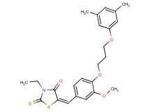 5-{4-[3-(3,5-dimethylphenoxy)propoxy]-3-methoxybenzylidene}-3-ethyl-2-thioxo-1,3-thiazolidin-4-one