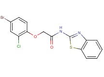 N-1,3-benzothiazol-2-yl-2-(4-bromo-2-chlorophenoxy)acetamide