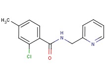 2-chloro-4-methyl-N-(2-pyridinylmethyl)benzamide