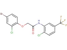 2-(4-bromo-2-chlorophenoxy)-N-[2-chloro-5-(trifluoromethyl)phenyl]acetamide