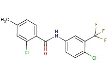 2-chloro-N-[4-chloro-3-(trifluoromethyl)phenyl]-4-methylbenzamide