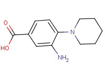 3-amino-4-(1-piperidinyl)benzoic acid