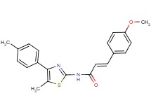 3-(4-methoxyphenyl)-N-[5-methyl-4-(4-methylphenyl)-1,3-thiazol-2-yl]acrylamide