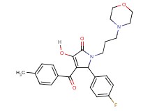 5-(4-fluorophenyl)-3-hydroxy-4-(4-methylbenzoyl)-1-[3-(4-morpholinyl)propyl]-1,5-dihydro-2H-pyrrol-2-one