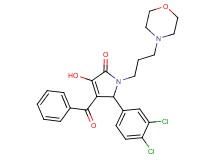 4-benzoyl-5-(3,4-dichlorophenyl)-3-hydroxy-1-[3-(4-morpholinyl)propyl]-1,5-dihydro-2H-pyrrol-2-one