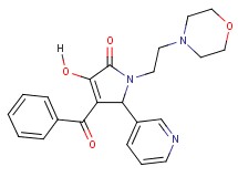 4-benzoyl-3-hydroxy-1-[2-(4-morpholinyl)ethyl]-5-(3-pyridinyl)-1,5-dihydro-2H-pyrrol-2-one