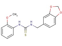N-(1,3-benzodioxol-5-ylmethyl)-N'-(2-methoxyphenyl)thiourea