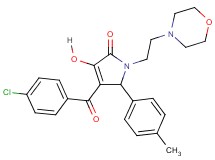 4-(4-chlorobenzoyl)-3-hydroxy-5-(4-methylphenyl)-1-[2-(4-morpholinyl)ethyl]-1,5-dihydro-2H-pyrrol-2-one