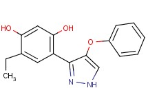 4-ethyl-6-(4-phenoxy-1H-pyrazol-3-yl)-1,3-benzenediol