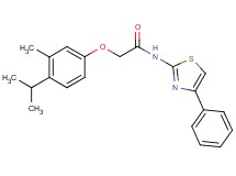 2-(4-isopropyl-3-methylphenoxy)-N-(4-phenyl-1,3-thiazol-2-yl)acetamide