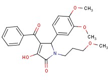 4-benzoyl-5-(3,4-dimethoxyphenyl)-3-hydroxy-1-(3-methoxypropyl)-1,5-dihydro-2H-pyrrol-2-one